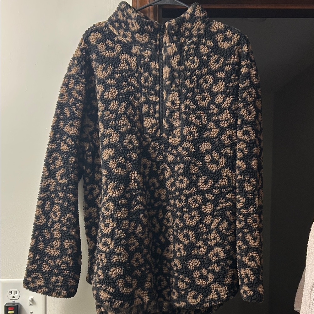 Koolaburra Leopard Print Fleece Jacket